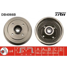 DB4066B TRW Гальмівний барабан