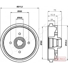 TA-0901C JAPANPARTS Гальмівний барабан