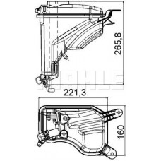 CRT 207 000S MAHLE Компенсаційний бак охолоджувальна рідина