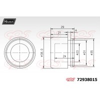 72938015 MAXTECH Поршень корпус скоби гальма