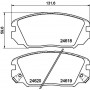8DB 355 013-531 HELLA PAGID Комплект гальмівних колодок дисковий гальм