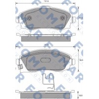 FO 783481 FOMAR Friction Комплект гальмівних колодок дисковий гальм