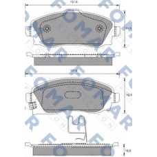 FO 783481 FOMAR Friction Комплект гальмівних колодок дисковий гальм