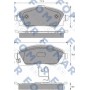 FO 783481 FOMAR Friction Комплект гальмівних колодок дисковий гальм
