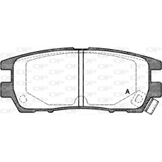 BPA0405.02 OPEN PARTS Комплект гальмівних колодок дисковий гальм
