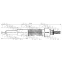 05642-001 FEBEST Свічка розжарювання
