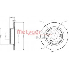 6110426 METZGER Гальмівний диск