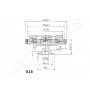 VC-515 JAPANPARTS Зчеплення вентилятор радіатора