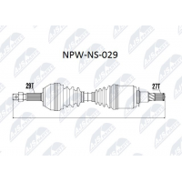 NPW-NS-029 NTY Привідний вал