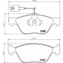 8DB 355 007-931 HELLA Комплект гальмівних колодок, дискове гальмо