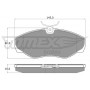TX 13-08 TOMEX Brakes Комплект гальмівних колодок дисковий гальм