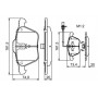 0 986 424 777 BOSCH Комплект гальмівних колодок, дискове гальмо
