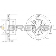 CD8405V BREMSI Гальмівний диск