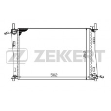 MK-1162 ZEKKERT Радіатор охолодження двигуна
