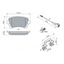 0 986 494 583 BOSCH Комплект гальмівних колодок дисковий гальм