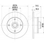 DP-0922 JAPANPARTS Гальмівний диск