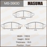 MS-3900 MASUMA Комплект гальмівних колодок