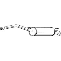 233-089 BOSAL Глушник вихлопних газів кінцевий
