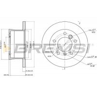 CD6932S BREMSI Гальмівний диск