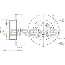 CD6932S BREMSI Гальмівний диск