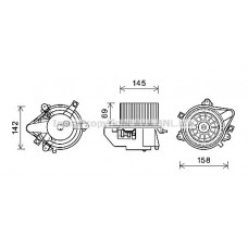 FT8430 AVA QUALITY COOLING Вентилятор салону