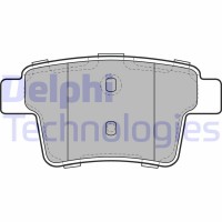 LP1957 DELPHI Комплект гальмівних колодок дисковий гальм