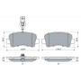 0 986 494 500 BOSCH Комплект гальмівних колодок дисковий гальм