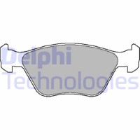 LP1602 DELPHI Комплект гальмівних колодок дисковий гальм