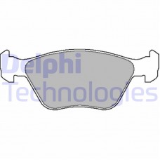 LP1602 DELPHI Комплект гальмівних колодок дисковий гальм