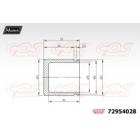 72954028 MAXTECH Поршень корпус скоби гальма