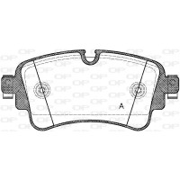 BPA1669.08 OPEN PARTS Комплект гальмівних колодок дисковий гальм