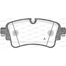 BPA1669.08 OPEN PARTS Комплект гальмівних колодок дисковий гальм