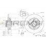 CD7695S BREMSI Гальмівний диск