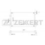 MK-1216 ZEKKERT Радіатор охолодження двигуна