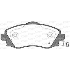 BPA0774.02 OPEN PARTS Комплект гальмівних колодок дисковий гальм