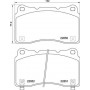 P 28 099 BREMBO Комплект гальмівних колодок дисковий гальм