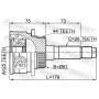 0510-B25A44 FEBEST Шарнирный комплект, Привідний вал