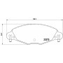 FK20137 KAISHIN Комплект гальмівних колодок дисковий гальм