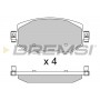 BP3737 BREMSI Комплект гальмівних колодок дисковий гальм