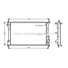 FDA2411 AVA QUALITY COOLING Радіатор охолодження двигуна