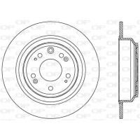BDR2551.10 OPEN PARTS Гальмівний диск