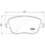 PA-0935AF JAPANPARTS Комплект гальмівних колодок дисковий гальм