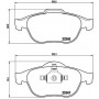 P 68 040 BREMBO Комплект гальмівних колодок дисковий гальм