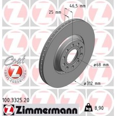 100.3325.20 ZIMMERMANN Гальмівний диск