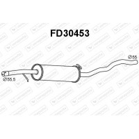 FD30453 VENEPORTE Середній глушник вихлопних газів