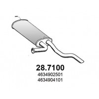 28.7100 ASSO Глушник вихлопних газів кінцевий