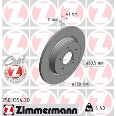 250.1354.20 ZIMMERMANN Гальмівний диск