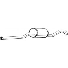 278-193 BOSAL Середній глушник вихлопних газів