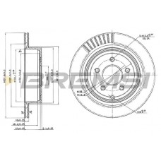 CD7506S BREMSI Гальмівний диск