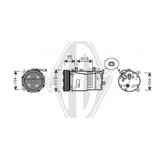 DCK1026 DIEDERICHS Компресор кондиціонера